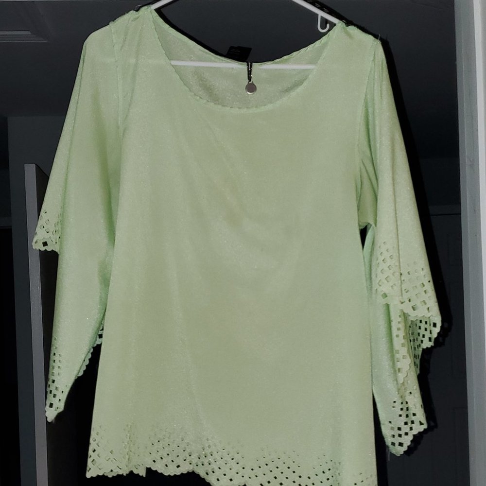 Seafoam Green Top